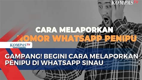 Gampang Begini Cara Melaporkan Penipu Di Whatsapp Sinau Youtube