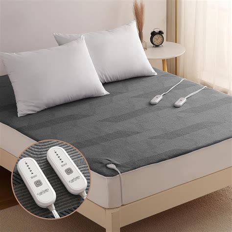 Amazon Caromio Heated Mattress Pad King Size Dual Control Heat