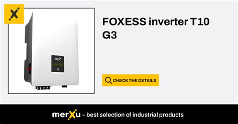 Fox Ess FOXESS Photovoltaic Inverter T10 G3 10kW Inverter MerXu