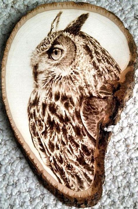 Pyrography Owl Wood Burning Crafts