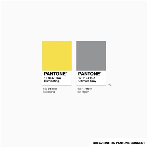 Pantone Ultimate Gray Illuminating Sono La Combinazione Silvia