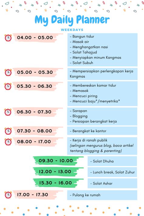 Detail Contoh Jadwal Harian Koleksi Nomer 47