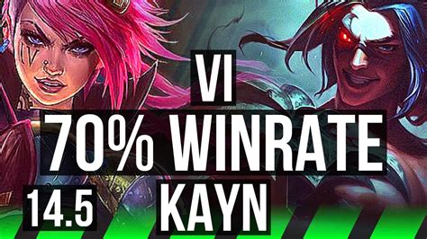 VI Vs KAYN JNG 70 Winrate 18 3 10 Legendary KR Master 14 5