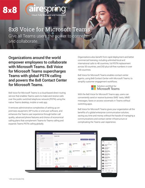 8X8 VOICE FOR MICROSOFT TEAMS | AireSpring