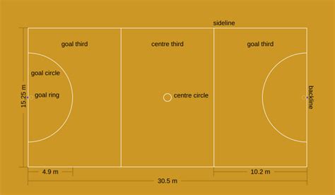 HOW BIG IS THE NETBALL COURT