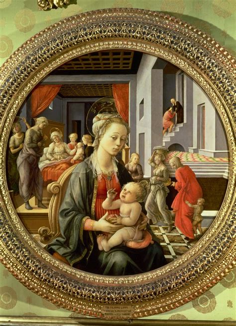 Vierge L Enfant Avec Sc Nes De La Vie De La Vierge Tempera Sur