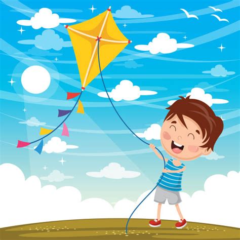 Kite Flying Illustrations Royalty Free Vector Graphics And Clip Art Istock