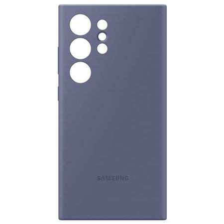 Samsung Original Galaxy S24 Ultra Hülle Silikon Backcover violett