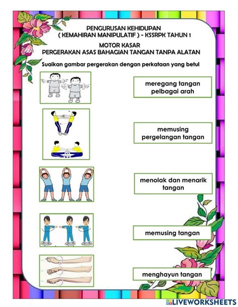 Kemahiran Manipulatif Kssrpk Tahun Worksheet Tahun Worksheets