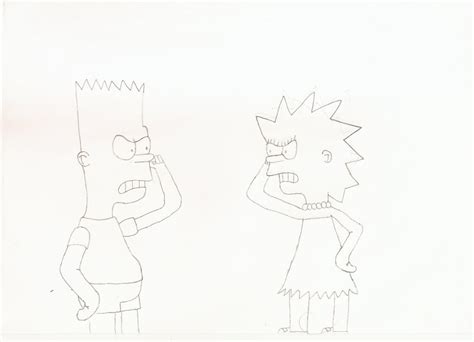 Bart and Lisa Simpson Fighting by SamuelJCollins1990 on DeviantArt