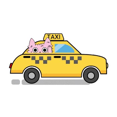 Oncoming Taxi Waiting Taxi Sticker Oncoming Taxi Waiting Taxi Cab