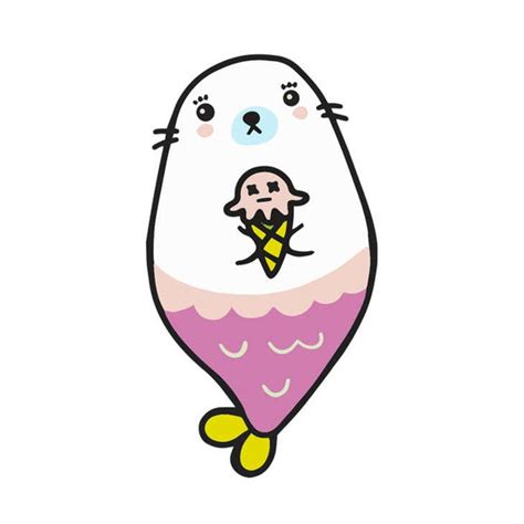 Seal Mermaid Sticker