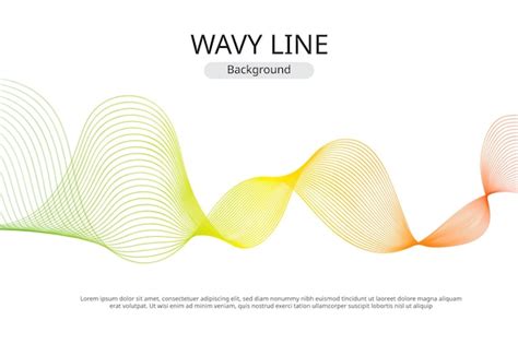 Premium Vector Abstract Wavy Line Background