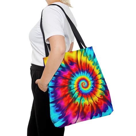 Tie Dye Tote Bag Cute Tie Dye Bag Colorful Tote Bag Beach Etsy