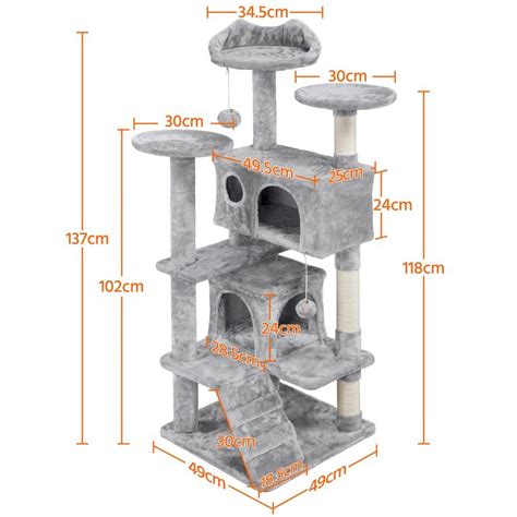 Yaheetech Arbre Chat Multiniveau Avec Poteaux