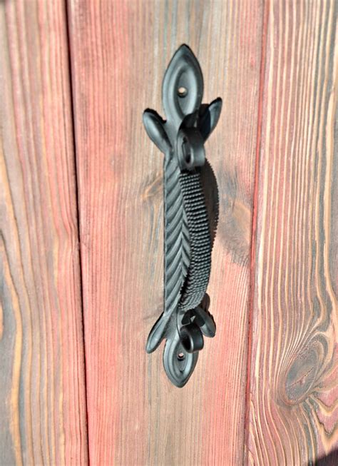 Drawer Pull Wrought Iron Pull Hand Forged Handles Cabinet Etsy