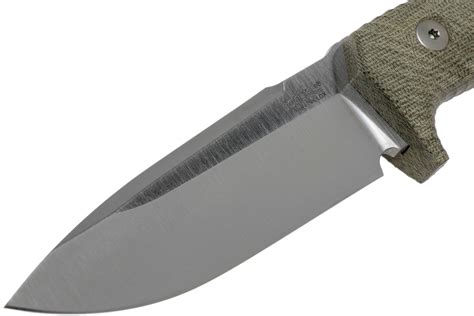 Lionsteel T Cvg Green Canvas Micarta Satin Coltello Fisso Fare