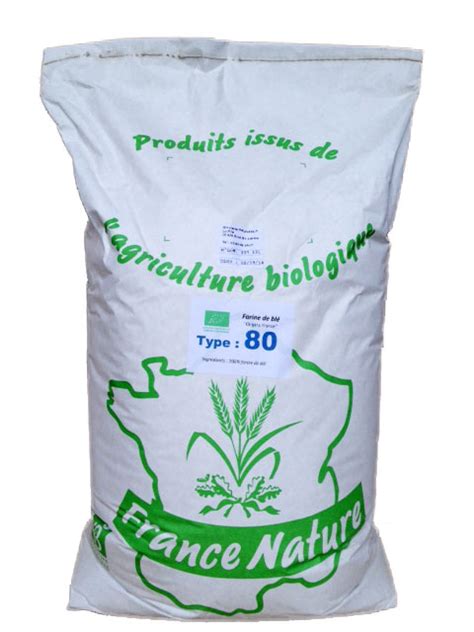 Farine Complète T80 25kg Minoterie Prunault Vente en ligne Farine bio