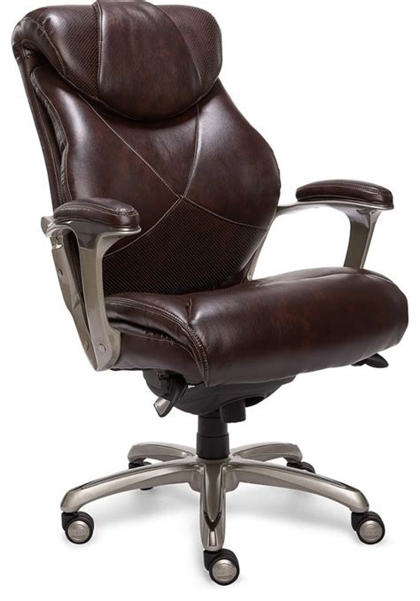 La Z Boy Cantania Executive Office Chair With Air Technology In Brown Contemporary Office