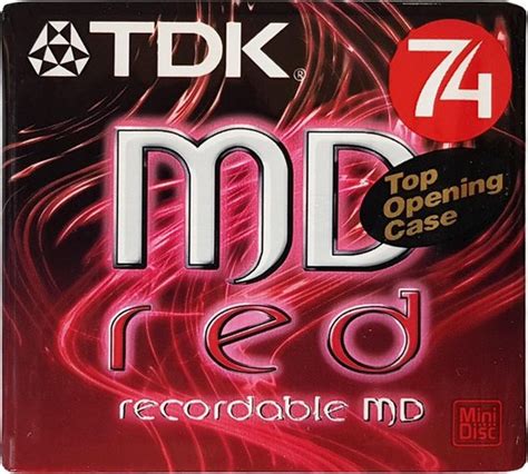 Tdk Md Red Recordable Minidisc Bol