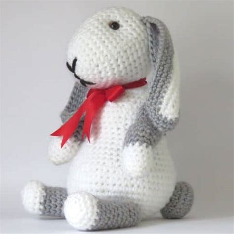 White And Grey Crochet Lamb Moksi