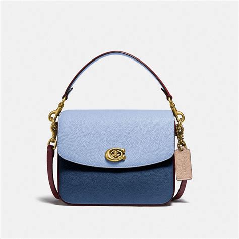 Coach Cassie Crossbody 19 In Colorblock In Blue Lyst