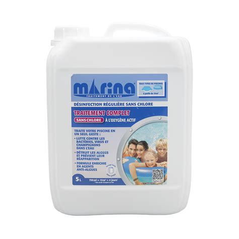 Marina Traitement concentré oxygène actif sans chlore 5L