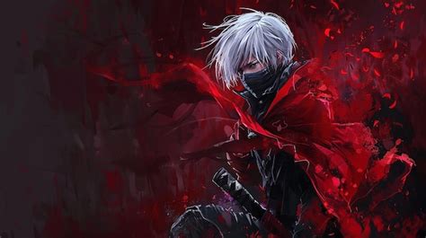 Anime male warrior wallpaper | Premium AI-generated image