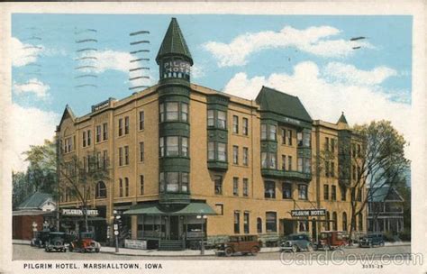 Pilgrim Hotel Marshalltown, IA Postcard