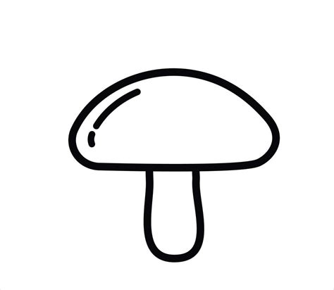 Mushroom Black And White Vector Art, Icons, and Graphics for Free Download