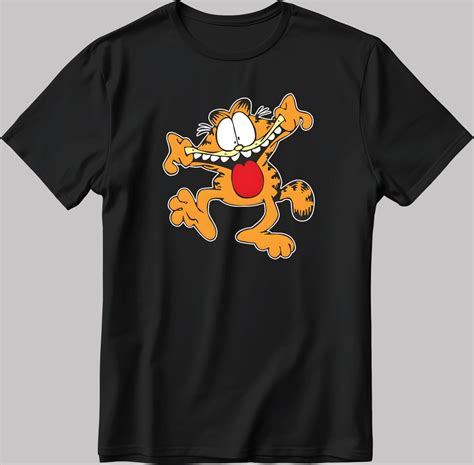 Garfield Birthday Comic Cat Garfield Cartoon Short Sleeve - Etsy