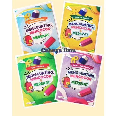 Jual Buku Menggunting Mencocok Dan Merekat Tema Keluargaku