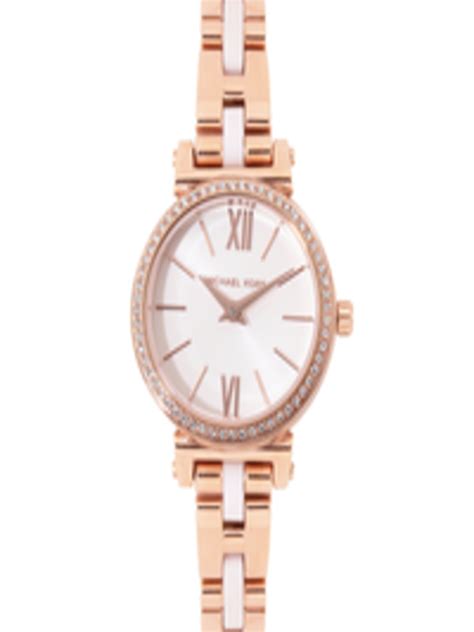 Buy Michael Kors Women Rose Gold Plated Sofie Embellished Analogue Watch Mk4347 Watches For