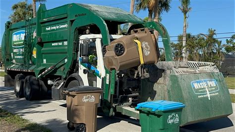 Waste Pro Mack LR Pacific Front Loader Curotto Can Garbage Truck YouTube