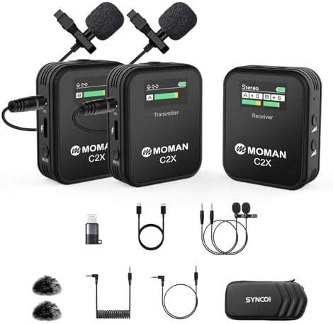 Micro Cravate Sans Fil Professionnel Moman C2X Wireless Lavalier