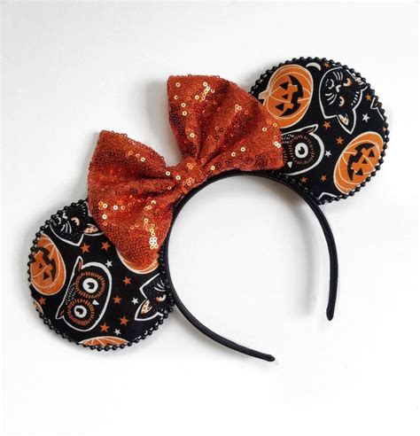 Halloween Mickey Ears Mickey Mouse Ears Disney Ears - Etsy