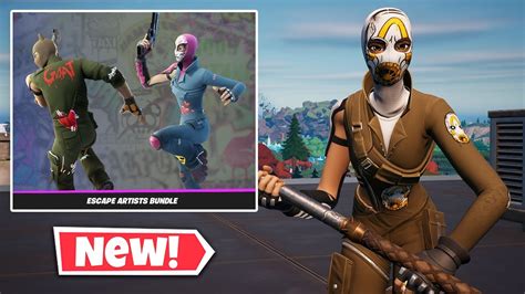 New Escape Artists Bundle Gameplay In Fortnite Alias And Caper Skins