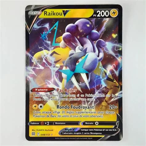 CARTE RAIKOU V 048 172 Pokémon Stars Étincelantes EB09 Neuve FR 2228