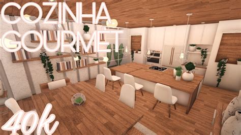 Bloxburg Cozinha Aesthetic Gourmet De Luxo Speedbuild Roblox