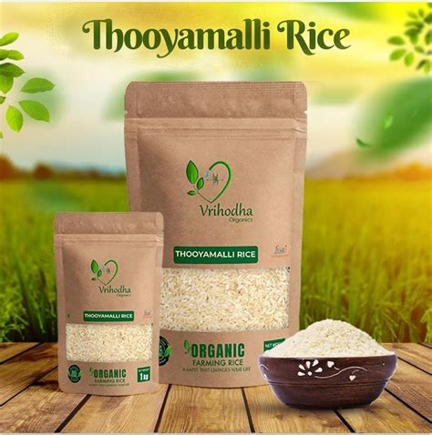 Indian Organic Thooyamalli Rice Packet At Rs Kg In Thanjavur Id