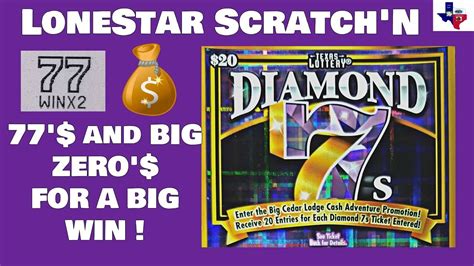 Lonestar Scratchn 🌞 Tx Lottery🌞💎 Diamond 7s 💎big Winner💎💲profit