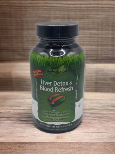 Irwin Naturals Liver Detox And Blood Refresh 60 Sgels Exp 042025