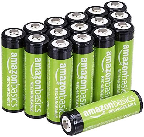 Amazon Basics 16 Pack AA Performance Capacity 2 000 MAh Rechargeable