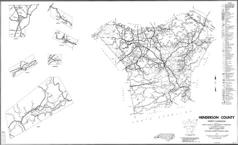 Road Map Of Henderson County North Carolina