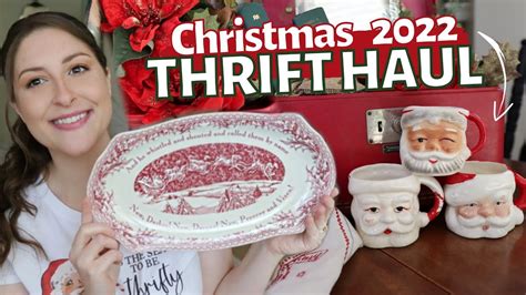 Massive Christmas Thrift Haul Christmas Decor Thrifting