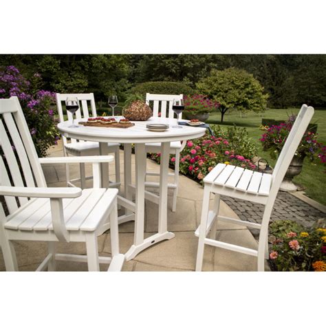 Polywood® Vineyard 5 Piece Nautical Trestle Bar Set Pws349 1