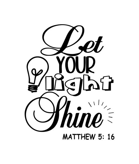 Let Your Light Shine Svg Matthew 5 16 Svg Let Your Light Etsy