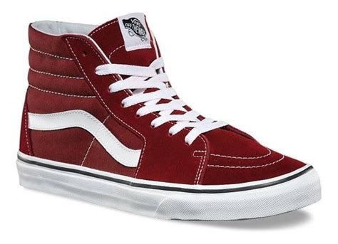 Tenis Vans Sk Hi Tinto Vino Uni Sex Old Skool Urban Beach Mercado Libre