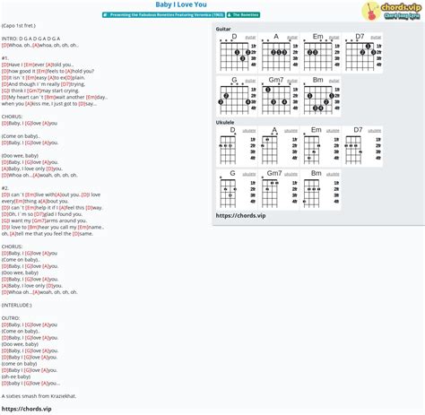 Chord: Baby I Love You - tab, song lyric, sheet, guitar, ukulele ...