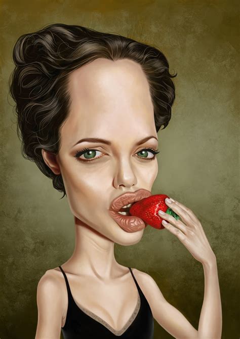 Artstation Caricature Angelina Jolie